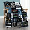 Dashboard Captain Gift Customize Your Name Blanket Gift Personalized Blanket Soft & Cozy Great for Bed Picnics Office Chair Seaside