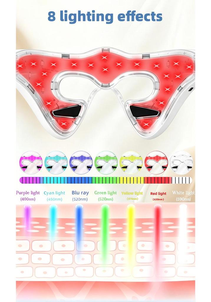Rechargeable Smart Eye Massager with Remote Control – Red Light, Vibration, Portable, Home Use