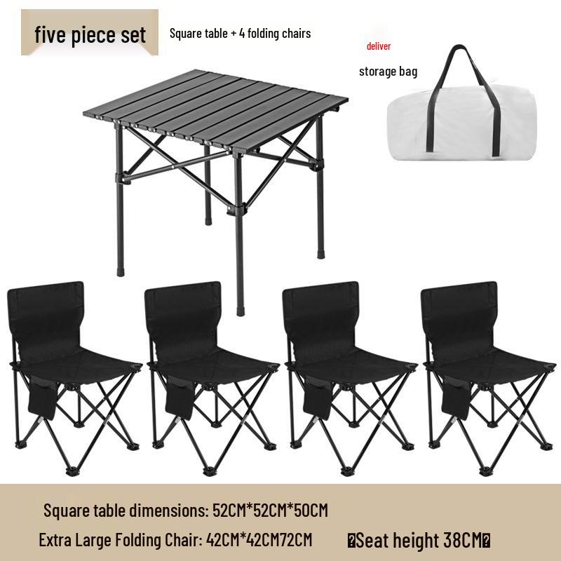 Portable Outdoor Folding Chair with Backrest for Camping and Art Sketching