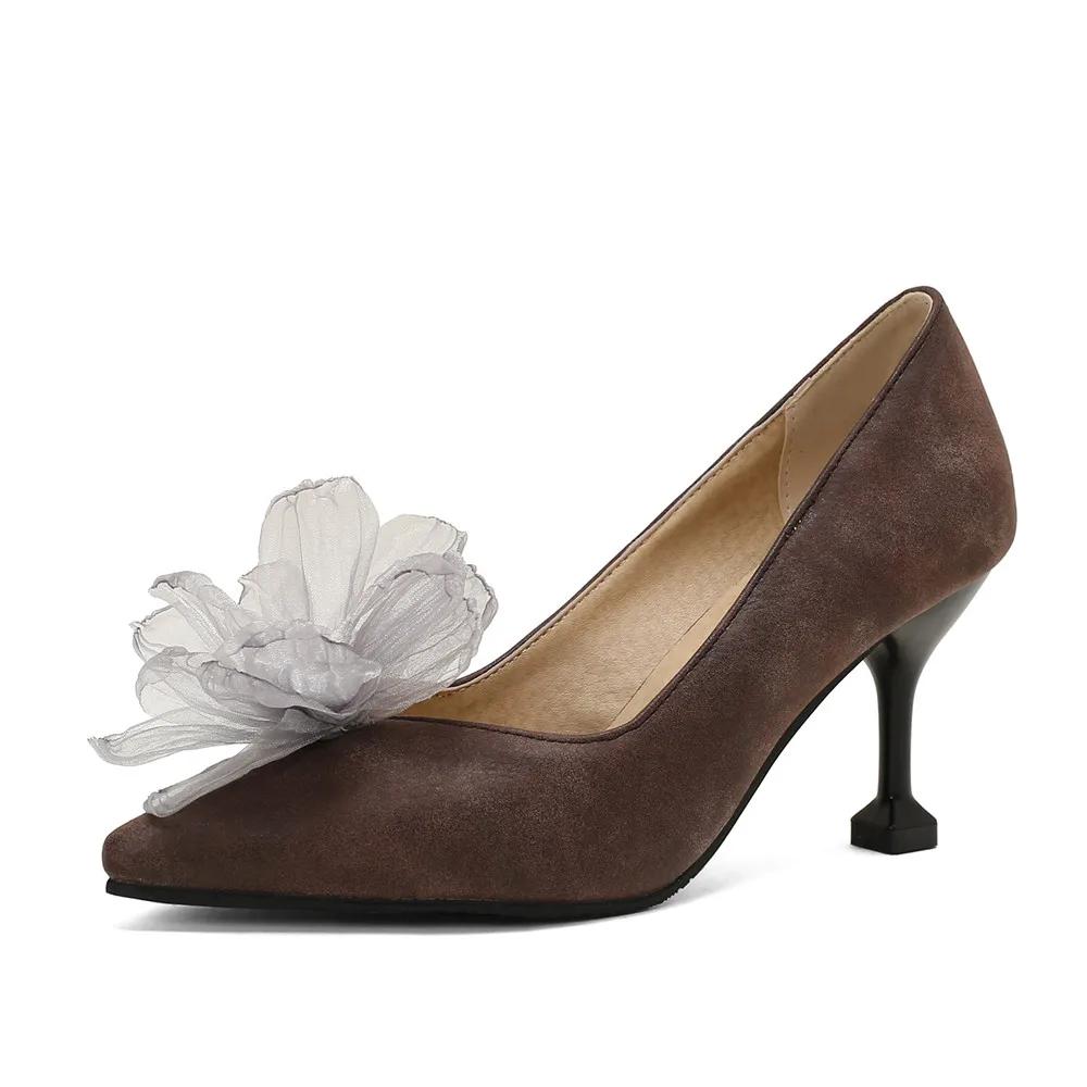 Fashion Women Flower High Heels Shoes Sexy Sandals Summer 2025 Designer New Party Shoes Dress Pumps Wedding Stilettos Walking Zapatos