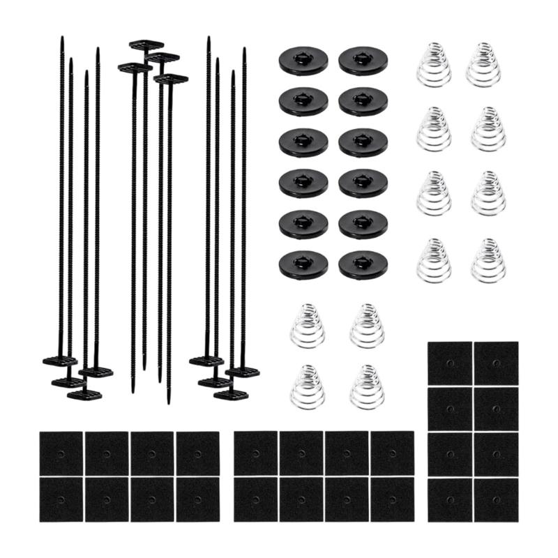 2/3/4 Set Transmission Coolers Mounting Tie Strap Plastic Automotive Radiator Fan Mount Zip Ties Clips Easy Installation