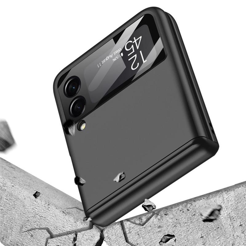 Pouzdro s magnetickým pantem pro Samsung Galaxy Z Flip 4 Full Protector Case s filmovým krytem objektivu fotoaparátu Pro Samsung Galaxy Z Flip 4 Case