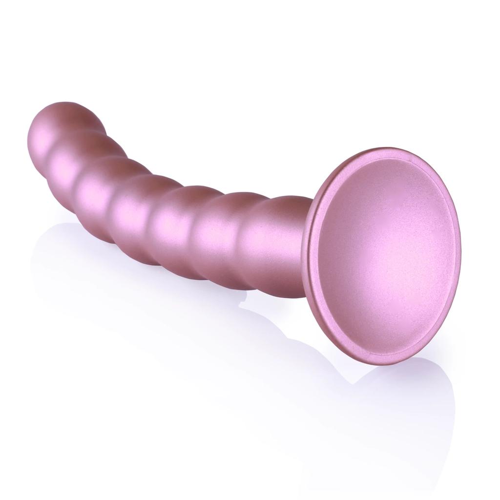 Ouch! - Silicone G-Spot Dildo with Beads - 20.5 cm