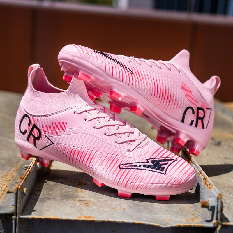 

New Low Top Student Football Shoes with Long And Broken Pins for Training And Matches Professional CR7 Youth Sports Shoes 46