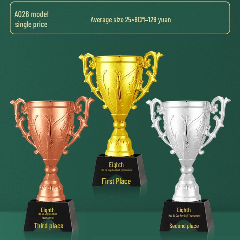 Custom Crystal Football Trophy - 2025 Golden Boot Top Scorer Award (Extra Large)