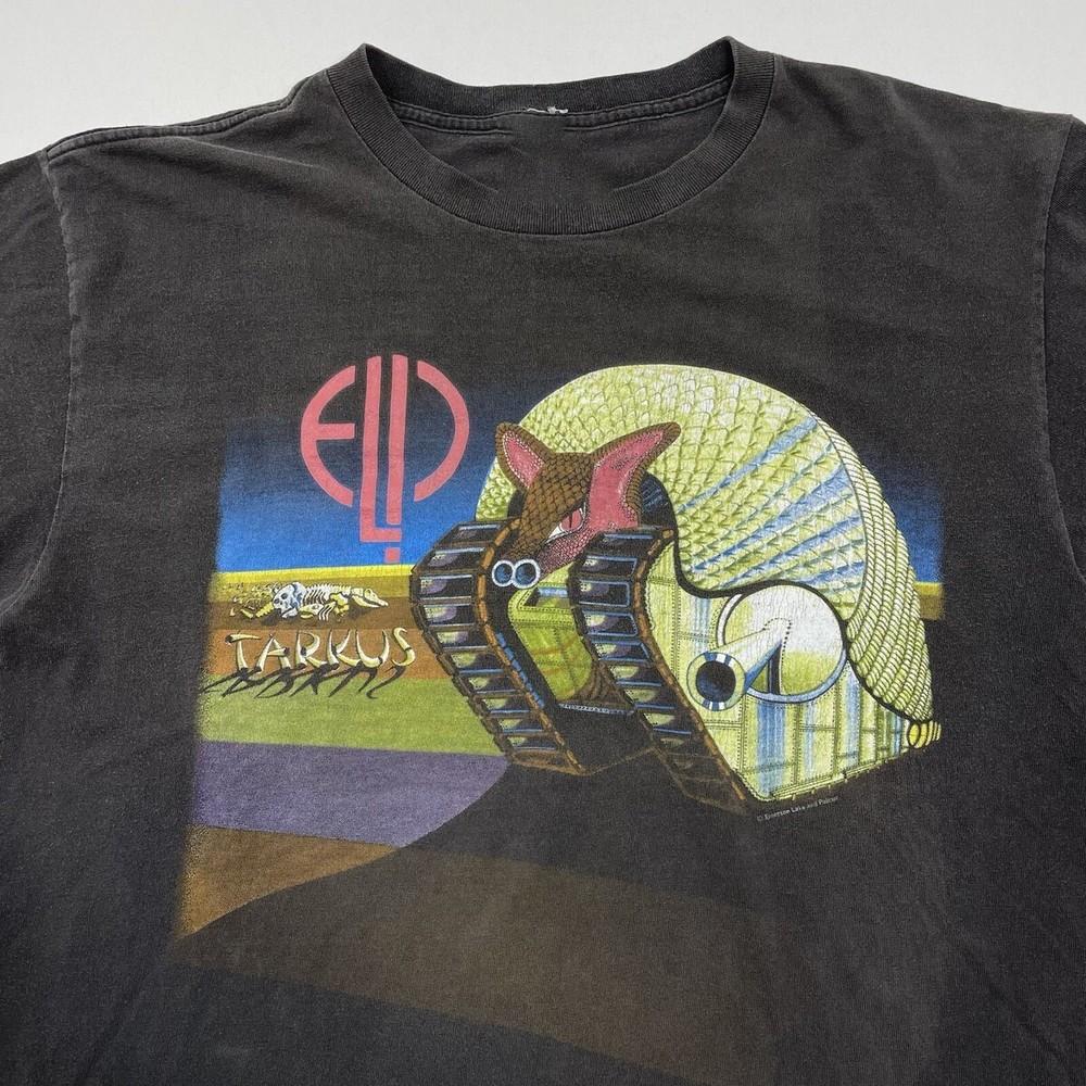 

Винтажная футболка Emerson, Lake & Palmer Band Tarkus World Tour Унисекс от S до 5XL BO206 Унисекс Футболка L