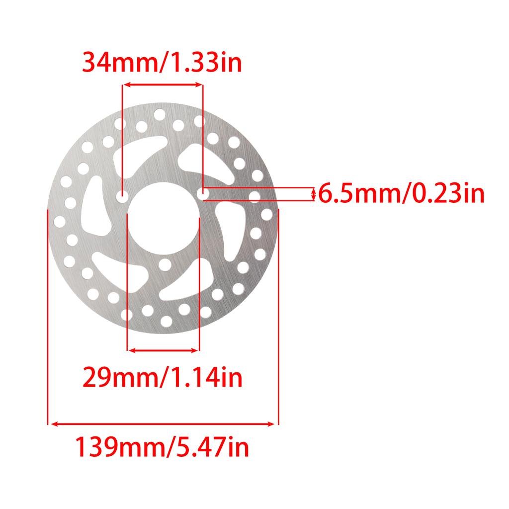Elektrischer Roller Motorrad 120mm 140mm 3-Loch Bremsscheibe Edelstahl CNC Zubehör für 47cc 49cc 50cc 2T ATV Mini Moto