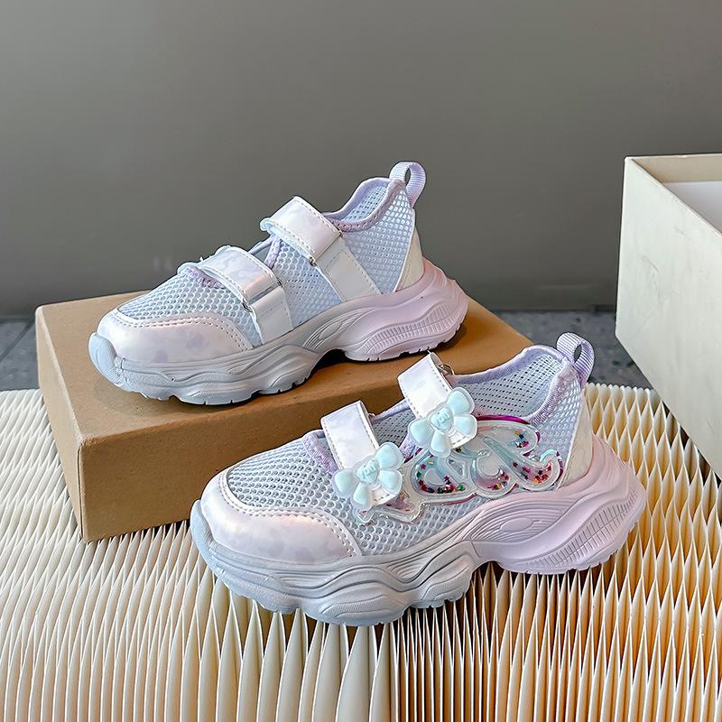 

Детские одинарные сетчатые повседневные кроссовки 32 yards inner length 20CM фиолетовый