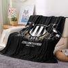 1PC Collingwood Football Club Print Flannel Blanket, High quality All Seasons, Home Decor, Warmth and Comfort, Perfect for Christmas Gifts
