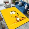 Cute Yellow Dinosaur Cartoon Illustration Patterned Carpet, Suitable As a Non Slip Play Mat for the Living Room and Bedroom Sofa