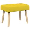 Channel Tufted Bench Light Yellow 60 X 40 X 45 Cm Fabric