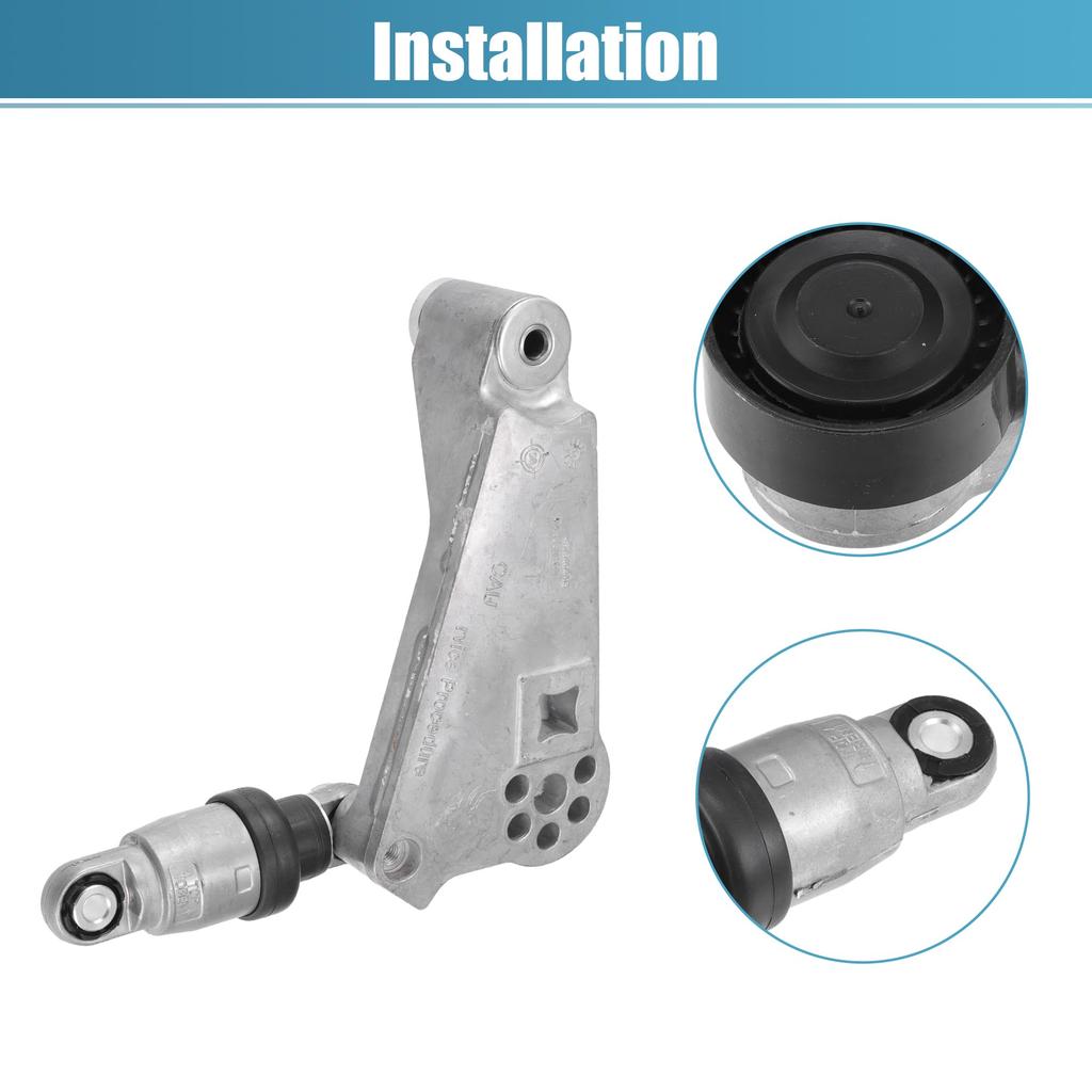 X AUTOHAUX Belt Tensioner Pulley Assembly for Jeep Wrangler 2012-2017 and Jeep Wrangler JK 2018 (Part Number: 4627038AA)