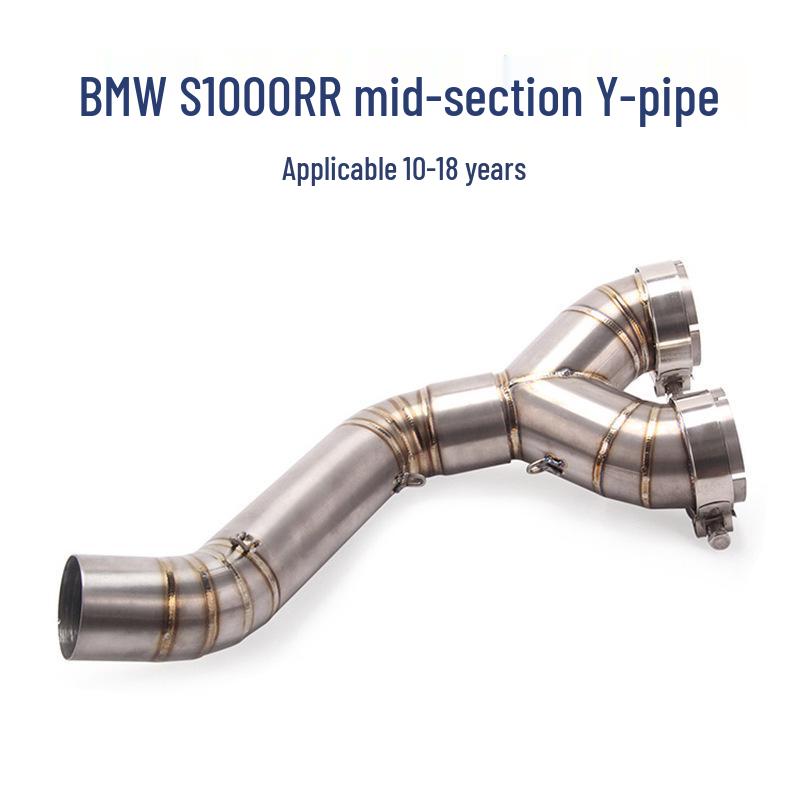 BMW S1000RR/S1000 Exhaust Y-Type Stainless Steel Mid-Section Pipe