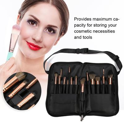 Profesyonel Taşınabilir Makyaj Fırçası Çantası Kılıfı 24 Cepli Kozmetik Fırça Tutucu Organizer