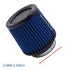 63/76/80MM Cone Air Intake Filter Universal Washable for Car Engine Pipe 2.5/3/3.15inch Sport High Flow Cold Air Intake Filter