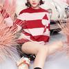 FILA Valentines Day Series Sporty Casual Knit Crew Neck Sweater Women sweater Hot-Red F11W218409F-RD