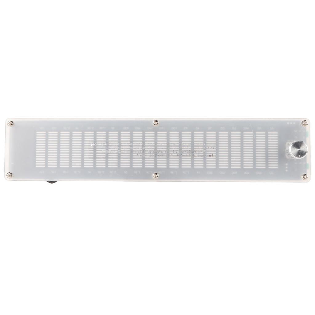 RGB LED Pickup Rhythm Professional Acrylic Shell DSP Digital Equalizer Sound Control Ambient Voice-Activated Light, Dual-Channel 15-Band