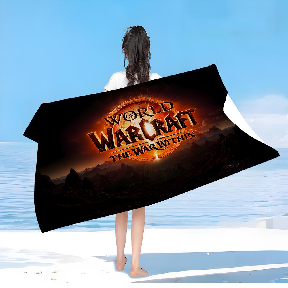 Game World of Warcraft Printed Beach Towels Shower Towel Sauna Travel Spa Microfiber Quick Dry Gym Accessories Cute Room Decor