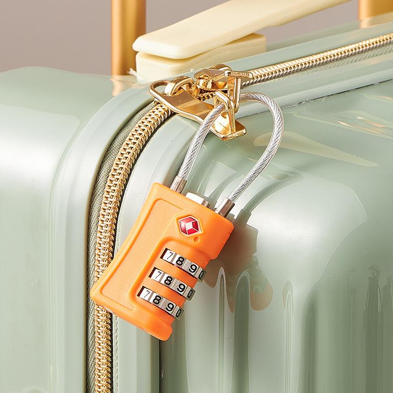 New TSA Customs Code Lock for Travel Luggage Password Changeable Lock Contrast Color Design Padlock