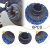 6Pcs Brake Hub Cleaning Discs Multiuse Sanding Pads Rust Removal Wheel Hub Tool for Automobile Drum Truck Rotor Trailer