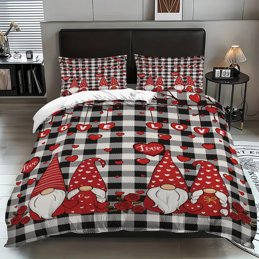 Quilt Cover Gnome Villain 3D Digital Printing Quilt Cover Three-Piece Home Textile Factory