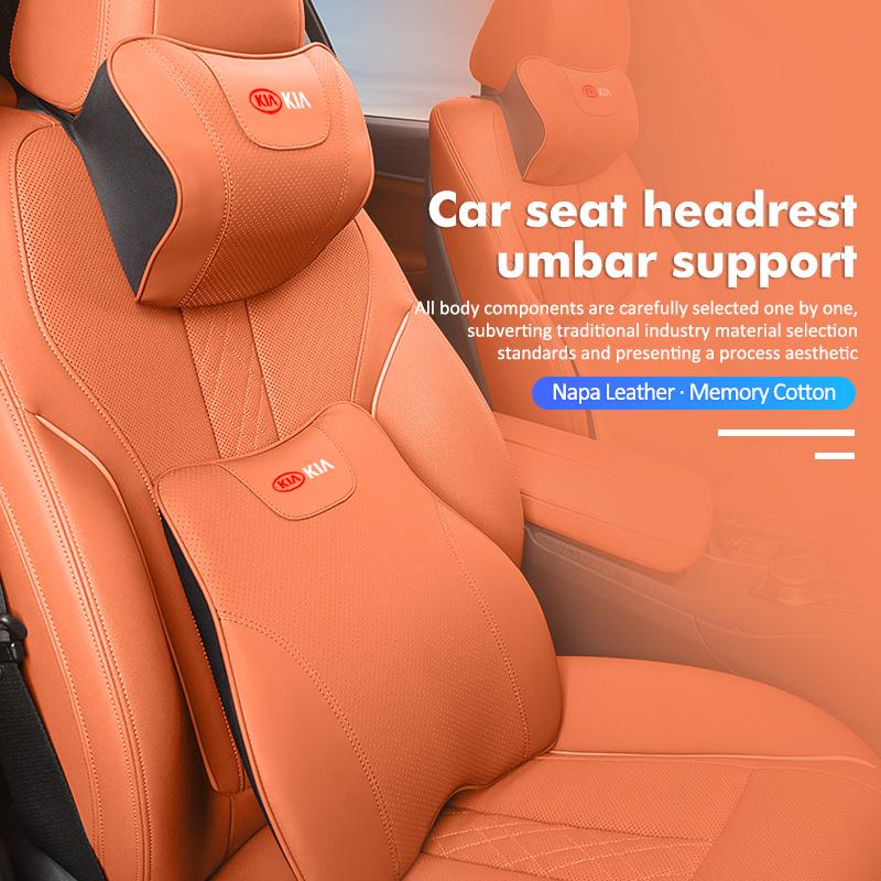 For KIA Car Neck Cushion Lumbar Support Pillow Waist Cushion Sorento Stinger Soul Spectra Niro Cadenza Sephia