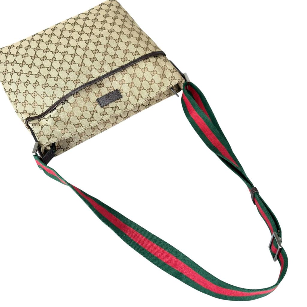 Gucci Sherry Line 189751 Tote Bag Beige Women Used