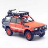 Toyota Land Cruiser LC80 Geländewagen-Simulation, Druckguss- und Spielzeugfahrzeuge, Geräusche und Licht, Rückziehauto 1:24 Alloy Collection Modell