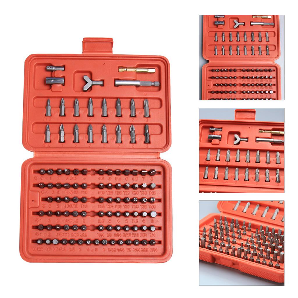 100pcs Multi Screwdriver Set Batch Head Precision Screwdriver Disassemble Hand Tool for Computer PC Phone Device Repair