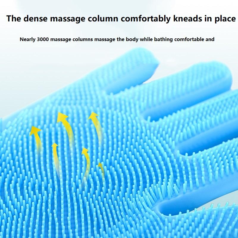 Pet Hair Removal Glove Grooming Cleaning Gloves Dog Cat Bathing Shampoo Glove Scrubber Cleanner Silicon Hair Removal Glove MMR04