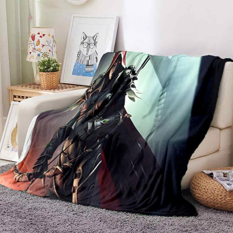 classic game World of Warcraft Frozen Throne blanket Soft and portable four season home bed, sofa blanket, office travel, lunch break, warm blanket Y4