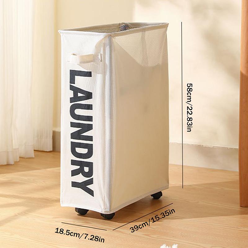 1Pcs Laundry Basket With Wheels Large Capacity Yoga Mat Storage Basket Multifunctional Waterproof Dirty Clothes Storage Bag