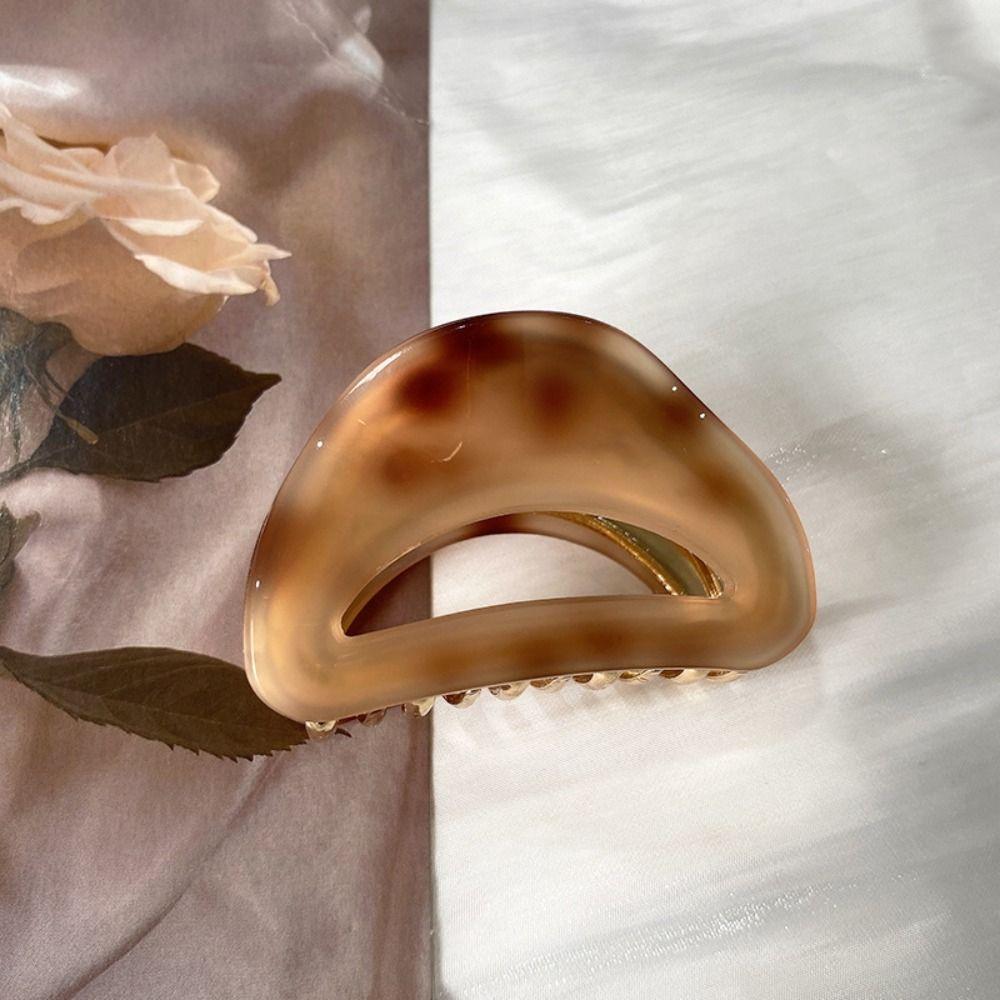 Hollow Out Mini Hair Claw Hair Grab Clip Acetic Acid Barrettes Acetate Hair Clips  Hair Accessories