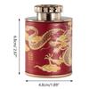 Portable Sealed Tea Canister Travel Dragon Print Empty Can Chinese Style Cardboard Home Packaging Box Tea Storage Canisters