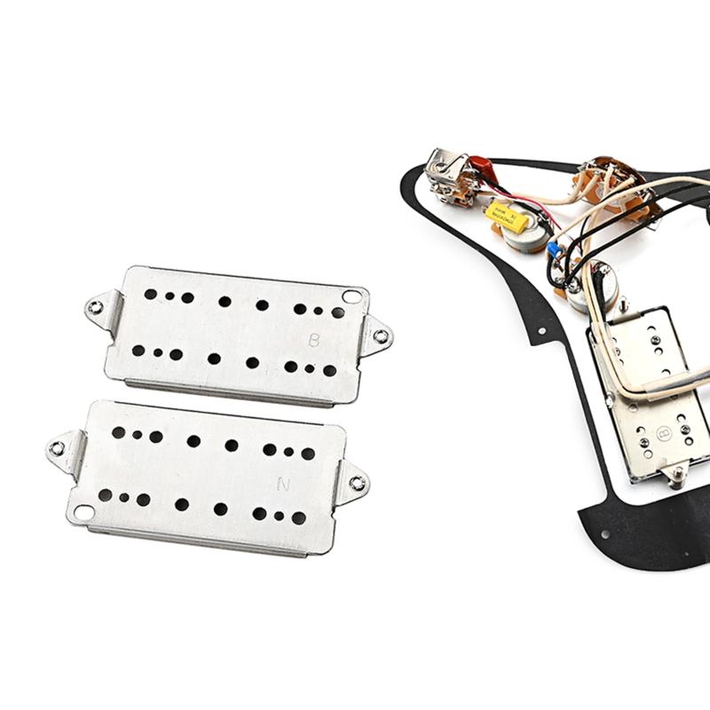 2Pcs Bridge Neck Guitar Baseplate Durable Guitar Neck Bridge Pickup Base Plate