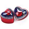 Preserved Flower Jewelry Box Rose Heart Shaped Ring Box Gifts Packaging Necklace Pendant Earrings Storage Case Jewelry Organizer