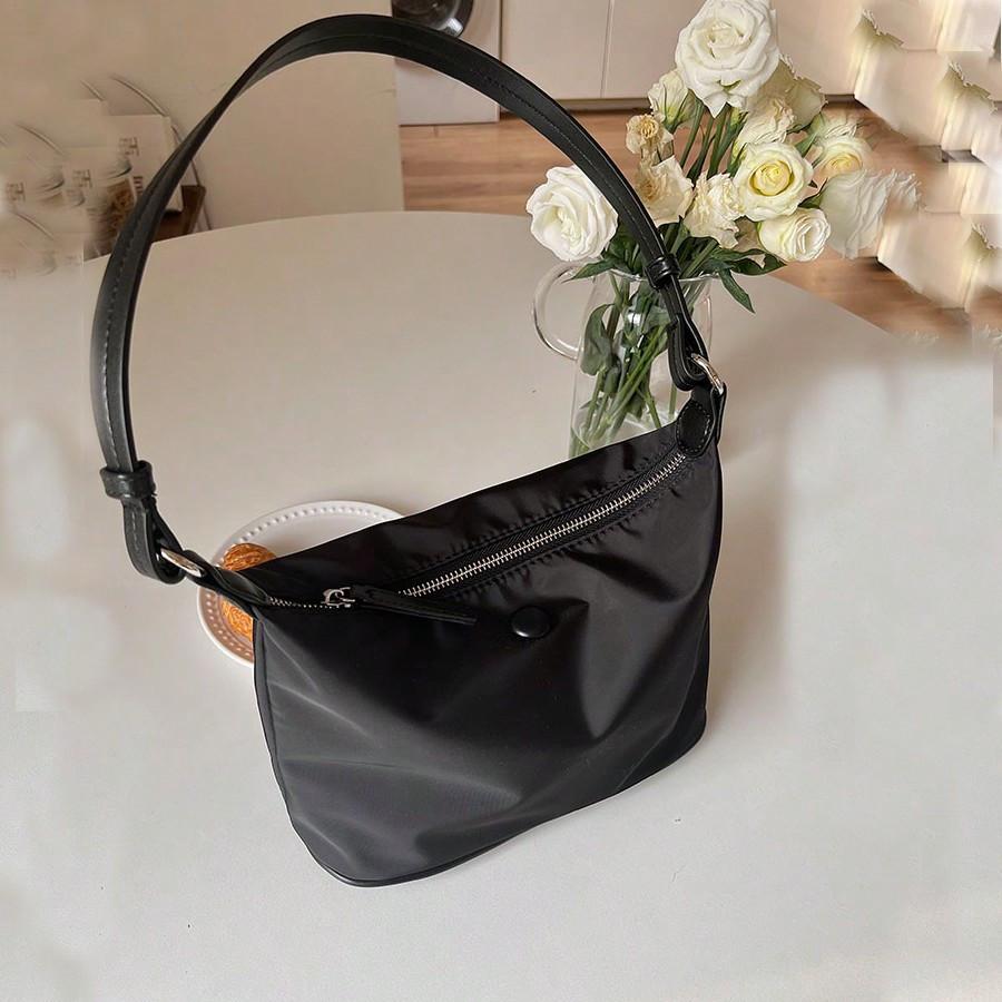 Spring/Summer Lightweight Waterproof Nylon Oxford Cloth Dumpling Armpit Shoulder Crossbody Bag For Women, Shoulder Bag For School