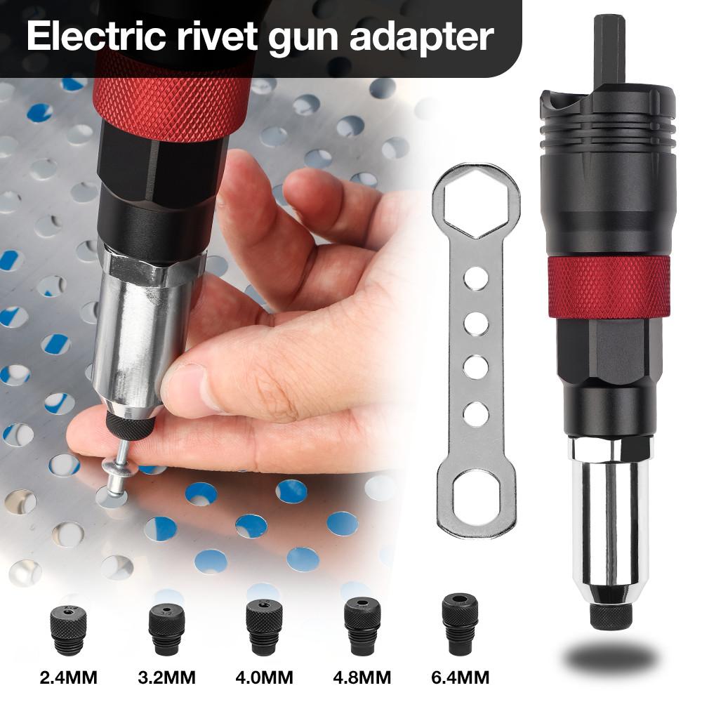 Portable Electric Rivet Nut Adapter Insert Nut Riveting Tool Household Cordless Rivet Nut Gun Converter