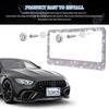 Bling License Plate Frame for Women, License Plate Holder, Sparkly Rhinestone Diamond Tag Holder Frames with Crystal Screws Caps, Stainless Steel
