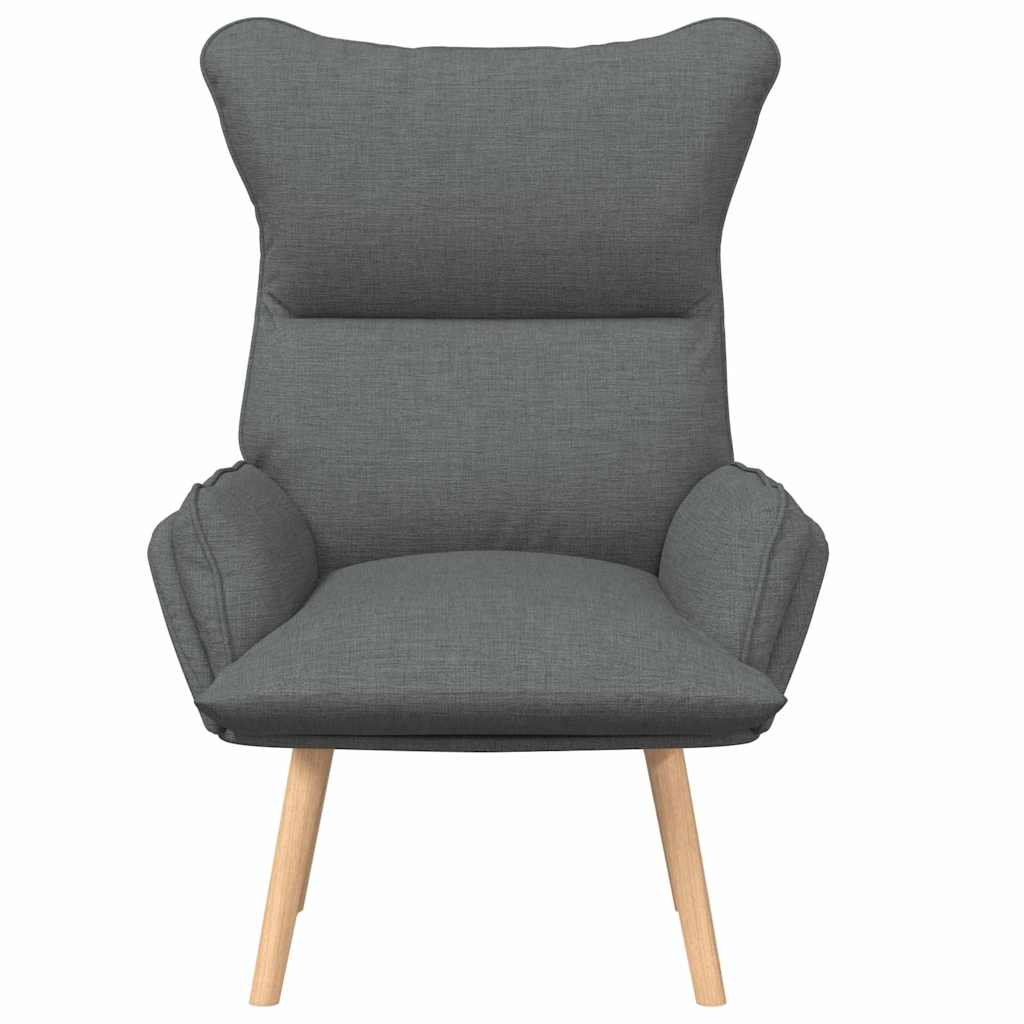 Armchair Dark Grey 69 x 74 x 93 cm Fabric and Plywood