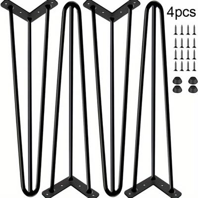 4pcs Height 30cm Legs for DIY Furniture Metal Thickened Iron Sofa TV Cabinet Feet