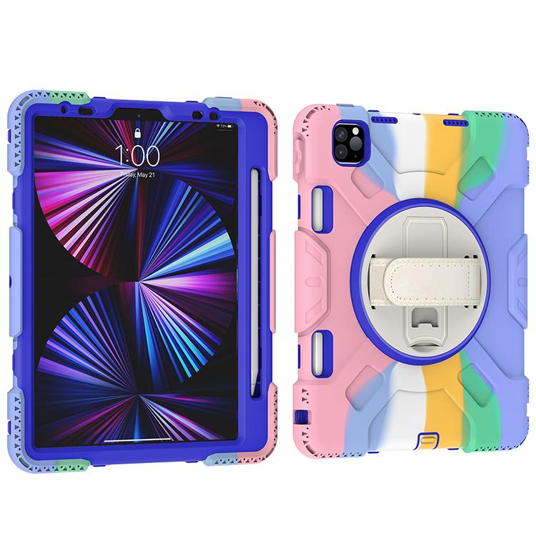 Custom Logo New 360 Full Cover Robot Heavy Duty Defender Shockproof Kids Stand Tablet Case for Ipad Pro 11 Inch
