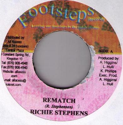 7-Zoll-Schallplatte RICHIE STEPHENS / JOAN GORDON - Rückkampf / TKO NONE Footsteps Record 2002 Jamaica Reggae, Ska & Dub Used