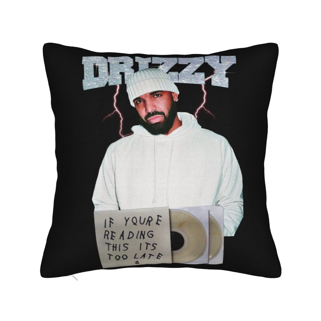 Drake Rapper Pillowcase Printing Polyester Cushion Cover Decor Pillow Case Cover Home Square 18''