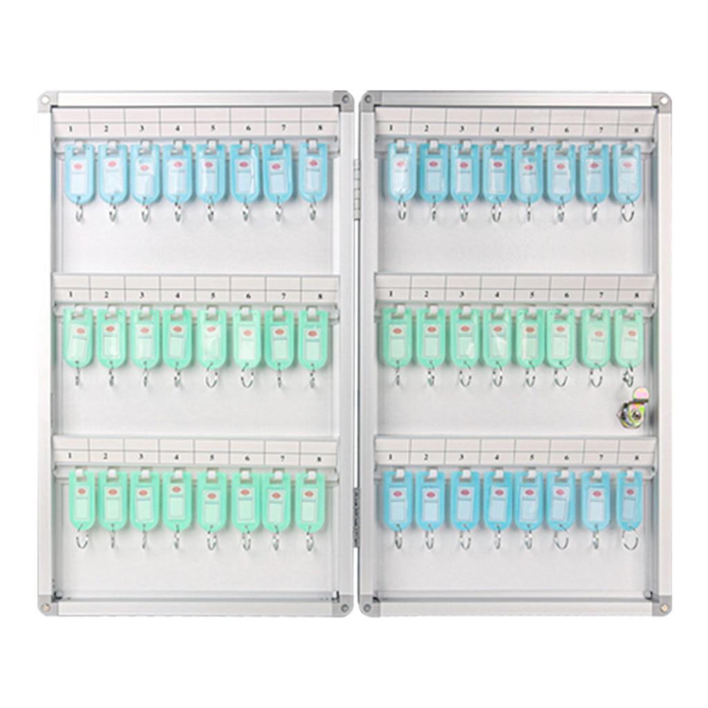 Keys Management Box, security key box with Combination Lock, 48Keys Colorful Tags, Metal