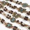 Boho Style Butterfly Rhinestone Knotted Ethnic Style Handmade Wooden Beads Women's Belt Casual Vacation Style Waist Rope