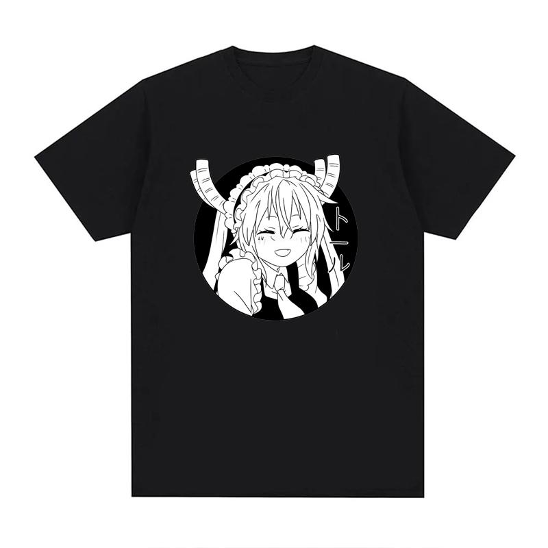 Miss Kobayashi Dragon Maid Kawaii Maidservant Tohru Funny Anime T Shirt Men Women Cotton Casual T Shirt O-Neck EU Size Tees