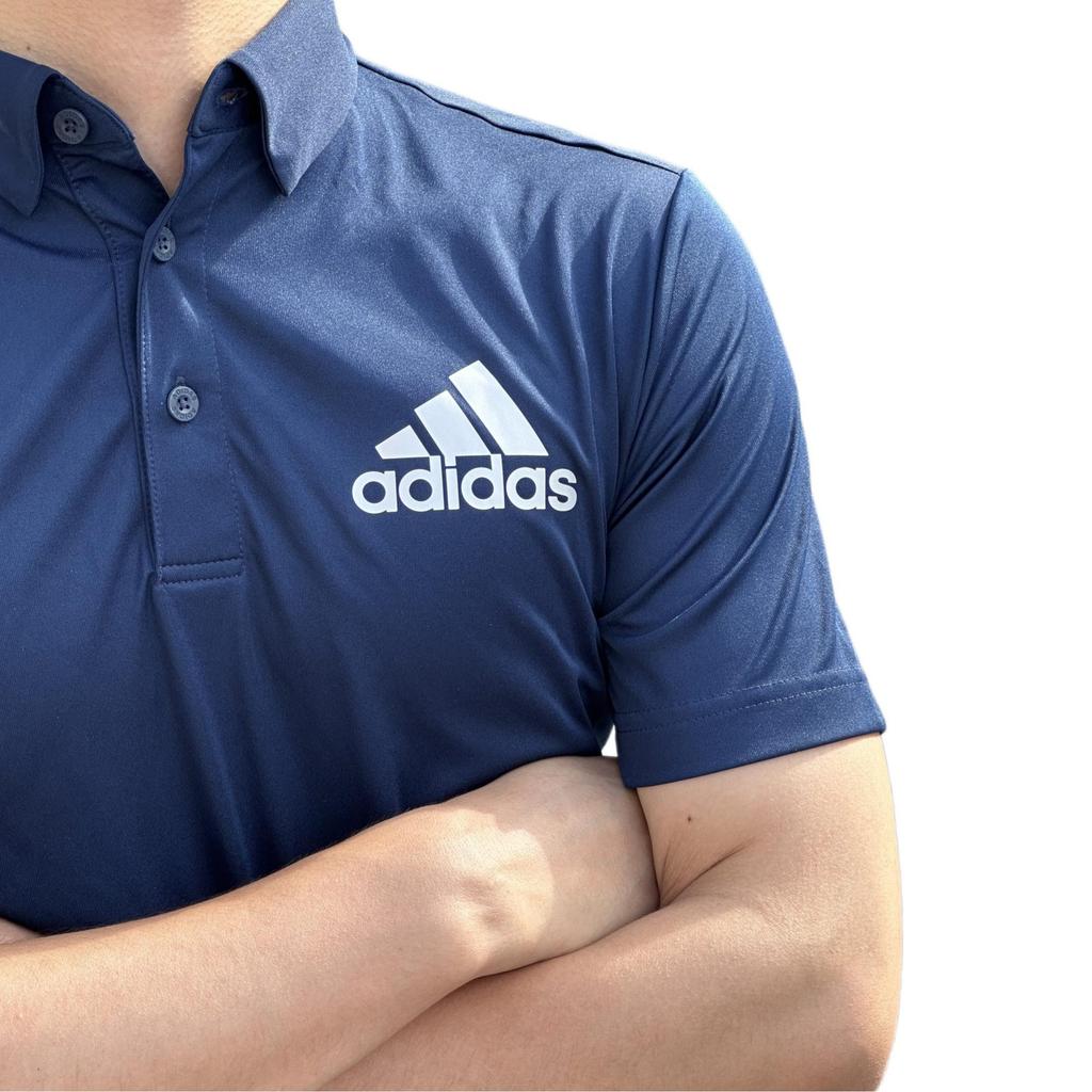 adidas Short Sleeved Polo Shirt Men's Navy Blue GM3597