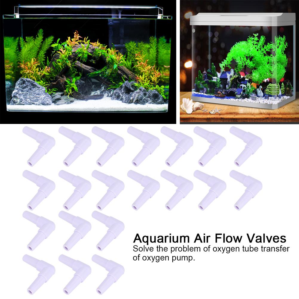 20pcs Aquarium Joints 3 Ways Increasing Oxygen Pump Tubing Connectors   Volume Control Valve