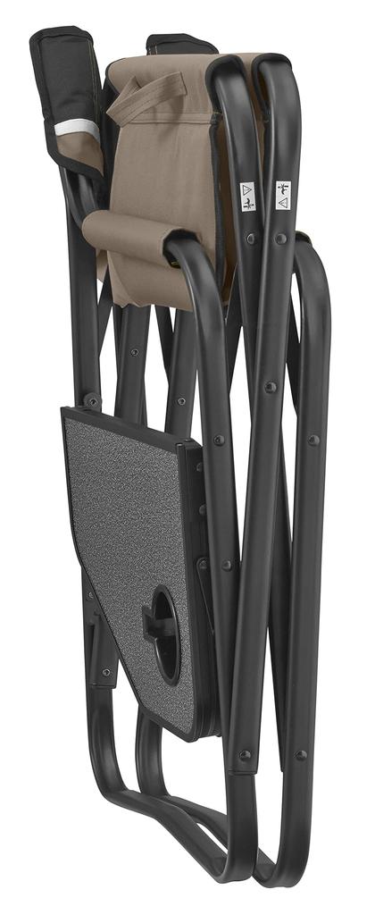 Coleman Chair Deck Chair with Side Table Greige Folding 2190860